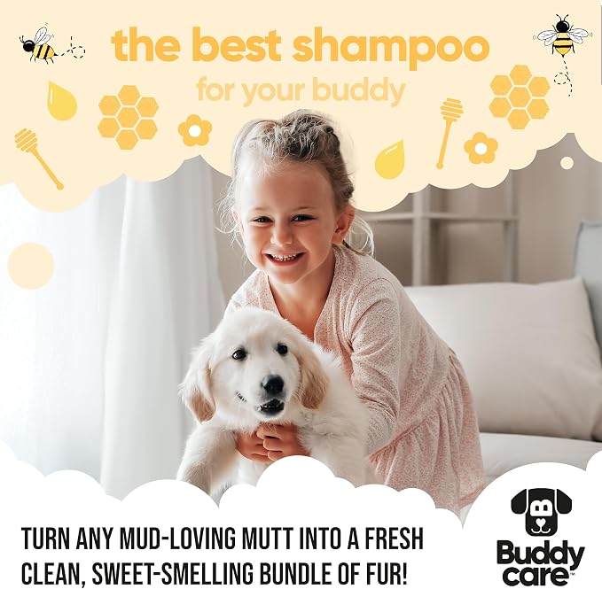 Buddycare - Dog Shampoo - Itch Relief - Milk & Honey - 500ml (16.90oz)