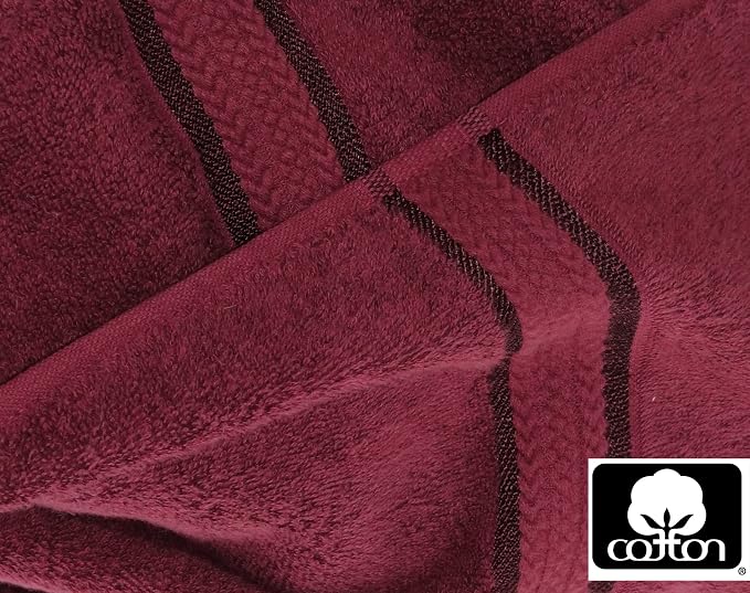 COTTON CRAFT Ultra Soft Bath Sheets - 2 Pack - 35 x 70 - Absorbent Quick Dry Everyday Luxury Hotel Bathroom Spa Gym Shower Beach Pool Travel Dorm -100% Ringspun Cotton - 580 GSM - Easy Care - Burgundy