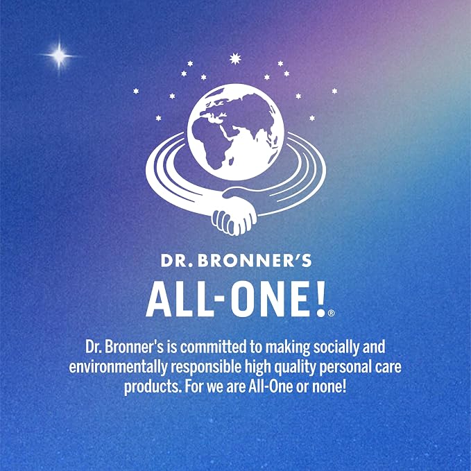 Dr. Bronner's Pure-Castile Liquid Magic Soap Refill - Made with Regenerative Organic Certified Oils, 86% Less Plastic - 18-in-1 Uses for Face, Body Wash, Hand Soap Refill & More - Peppermint, 32oz