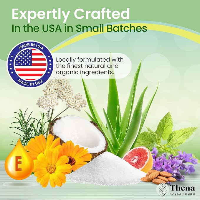 Best Organic Sitz Bath Soak Postpartum Care and Post Partum Essentials, Natural Hemorrhoid Treatment for Women & Moms with Epsom Dead Sea Salt Witch Hazel, Sitz Bath for Toilet, Thena
