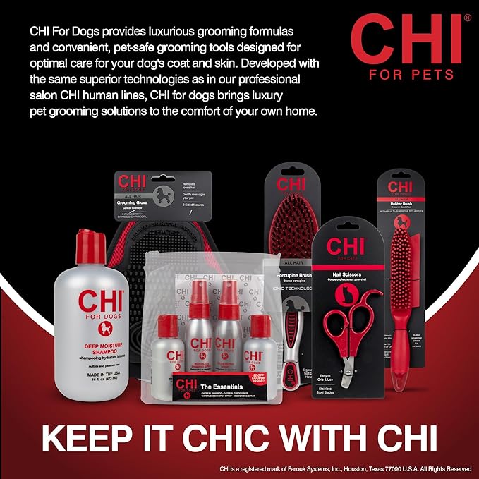 CHI for Dogs Detangling Finishing Spray Leave-In Dog Grooming Mist Releases Tangles and Knots Light Conditioning Shine Finish Sulfate and Paraben Free Made in the USA 10 FL OZ Single Bottle Dog Care