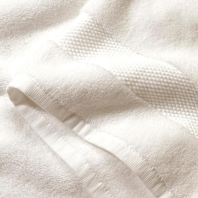 BOLL & BRANCH Plush Bath Sheet Set - White - 6 Piece - Includes 2 Oversized Bath Sheets, 2 Hand Towels & 2 Washcloths - 100% Organic Cotton - Ultra Soft & Luxurious - Quick Absorbing