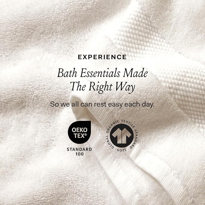 BOLL & BRANCH Plush Bath Sheet Set - Dusty Rose - 6 Piece - Includes 2 Oversized Bath Sheets, 2 Hand Towels & 2 Washcloths - 100% Organic Cotton - Ultra Soft & Luxurious - Quick Absorbing