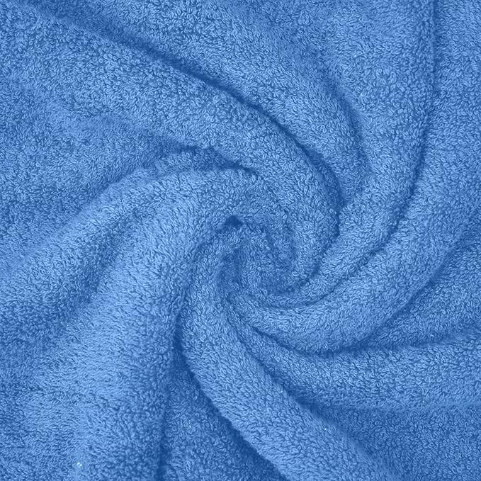 DAN RIVER 2 Pack Bath Sheets Extra Large 35x70, Large Bath Towels for Adults, XL Oversized Heavy Duty Towel Set, 600 GSM 100% Ring Spun Cotton, Soft Quick Dry, Medium Blue