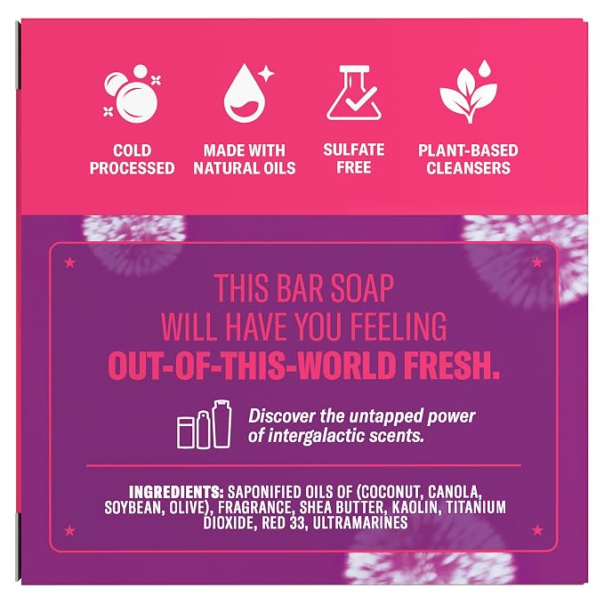 Old Spice Bar Soap for Men, x The Super Mario Galaxy Movie, Cold Pressed with Grit, Made with Natural Oils & Plant Based Cleanser, Celestial Citrus with Sweet Citrus & Berries Scent, 5.0 oz