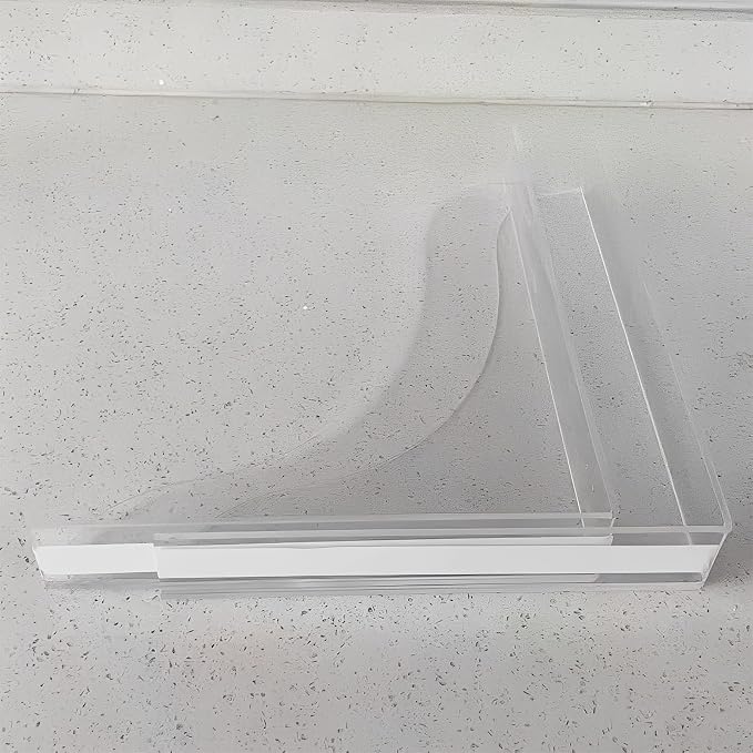 Heran 2 Pack Shower Splash Guard – Bathtub Water Splash Guard, Self-Adhesive Waterproof Shower Corner Water Guard to Keep Floors Dry