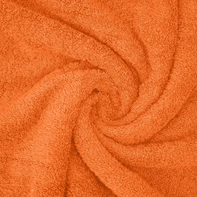 DAN River 2 Pack Bath Sheets Extra Large 35x70, Large Bath Towels for Adults, XL Oversized Heavy Duty Towel Set, 600 GSM 100% Ring Spun Cotton, Soft Quick Dry, Orange