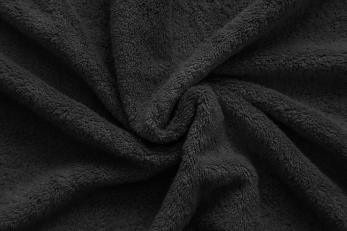 American Veteran Towel, Hand Towels for Bathroom Set of 4, 100% Cotton Turkish Hand Towel Sets, Soft Hand Face Towels, Black Hand Towels