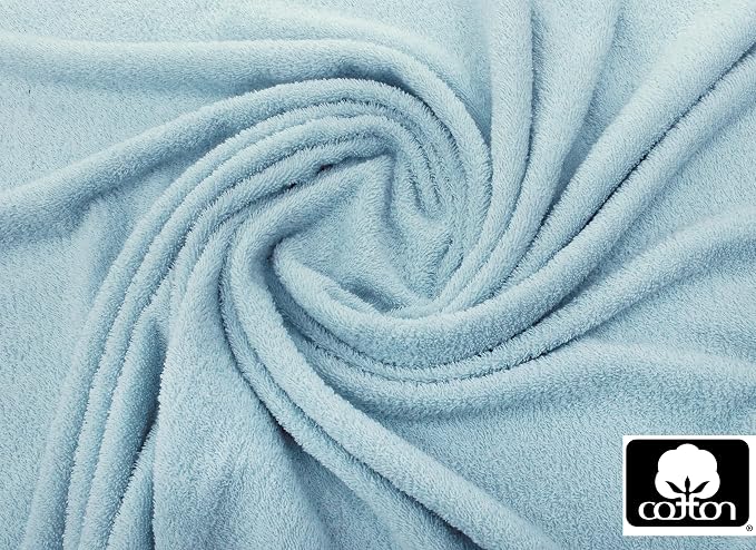 COTTON CRAFT Ultra Soft Bath Sheets - 2 Pack - 35 x 70 - Absorbent Quick Dry Everyday Luxury Hotel Bathroom Spa Gym Shower Beach Pool Travel Dorm - 100% Cotton - 580 GSM - Easy Care - Light Blue