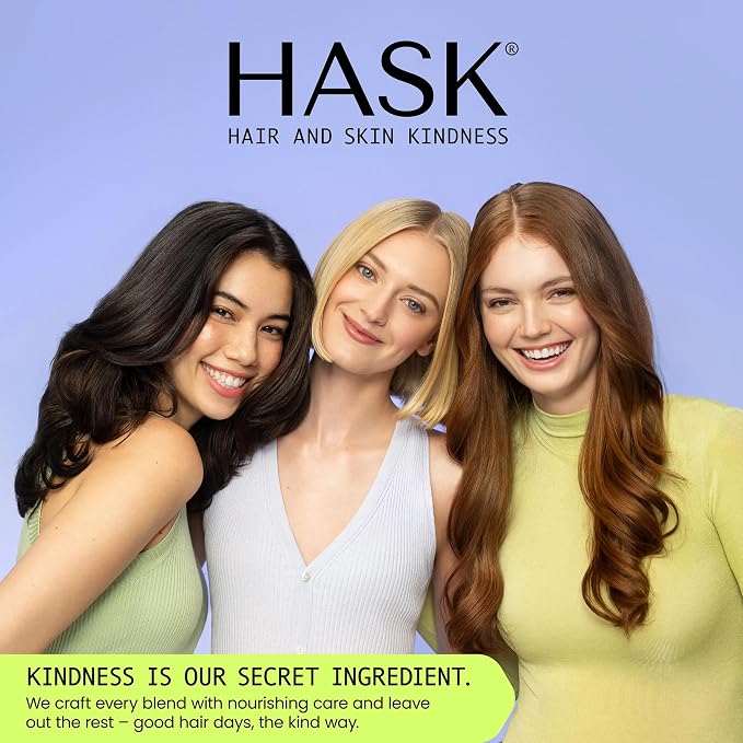 HASK Smooth + Keratin Shampoo + Conditioner Set | with Jojoba Oil for Frizzy, Unruly Hair | 16oz each, 2 Pack