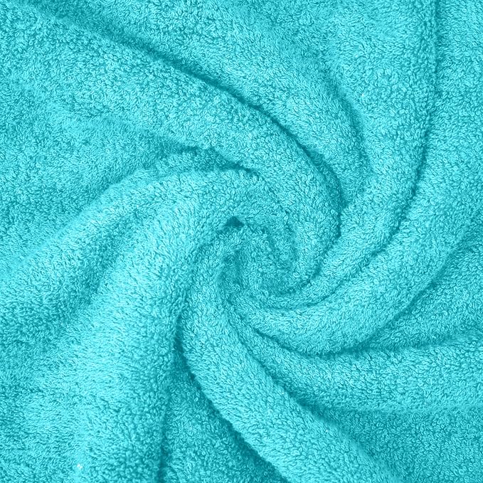 DAN RIVER 2 Pack Bath Sheets Extra Large 35x70, Large Bath Towels for Adults, XL Oversized Heavy Duty Towel Set, 600 GSM 100% Ring Spun Cotton, Soft Quick Dry, Aqua