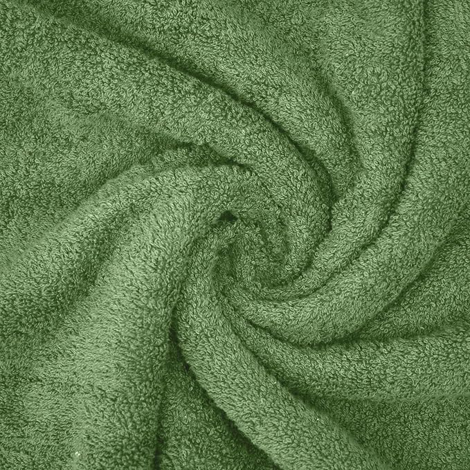 DAN RIVER 2 Pack Bath Sheets Extra Large 35x70, Large Bath Towels for Adults, XL Oversized Heavy Duty Towel Set, 600 GSM 100% Ring Spun Cotton, Soft Quick Dry, Sage Green
