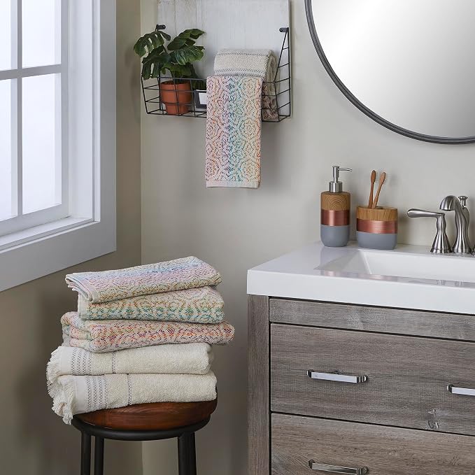 SKL Home Rhapsody 2 Bath, 2 Hand Towel Set, Multi