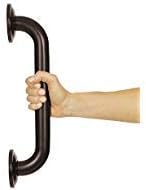 Vive Grab Bar for Showers - Bathroom Antislip Handrail for Seniors, Elderly Assistance Product, Heavy Duty Shower Handles, Handicap Grab Bars, Stainless Steel, Multipurpose, 440 lbs (Dark Bronze)