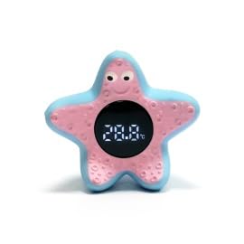 Baby Bath Thermometer, Digital Floating Water Temperature Thermometer with 32-140 °Fahrenhei / 0-60 ° Celsius Display, Starfish Safty Bathtub Floating for Infant Toddler