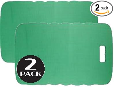 Teal Turtle Green Foam Kneeling Pad for Gardening, Yoga, Bathtubs, Work, and Prayers - Large Size - 22" X 15" X 1'' 2pk
