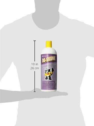 Veterinary Formula De-Skunk Odor Destroying Shampoo for Dogs, 32 oz – Professional Strength Pet Wash Removes Tough Smell from Furniture, Carpet & Clothes – Fast Acting De-Greaser Formula