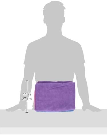 Top Performance Microfiber Towels — Convenient, Brightly Colored Towels for Drying Pets After Bathing - 36", 3-Pack