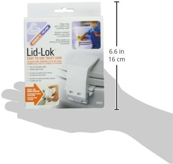Mommy's Helper Lid-Lok Toilet Seat Safety Latch, White, 1-Pack