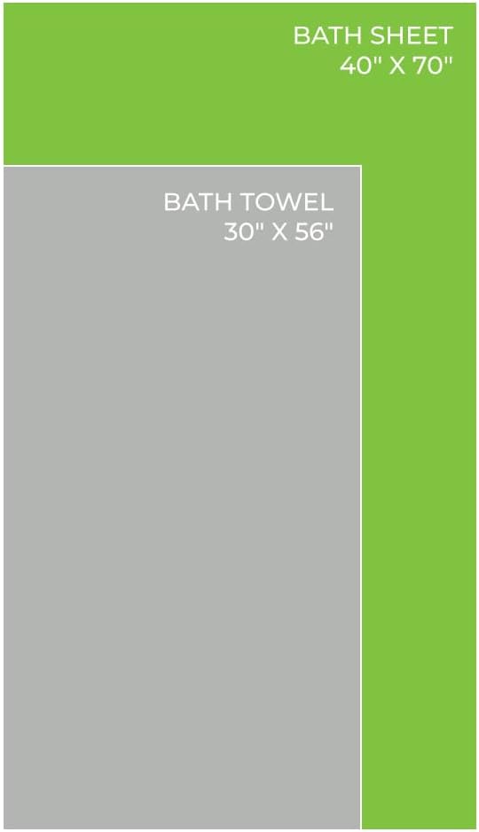 Cariloha Bamboo Viscose Bath Sheet – 40x70 Extra Large Plush Quick Dry Towel – Turkish Cotton & Bamboo Viscose Blend – Highly Absorbent Oversized Bathroom Towel – Odor Resistant – Blue Lagoon