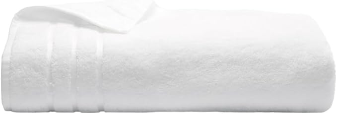 Cariloha Bath Sheet | White | 40"x72" | Turkish Cotton & Viscose Material Blend | Extra Smooth, Odor Resistant and Highly Absorbent