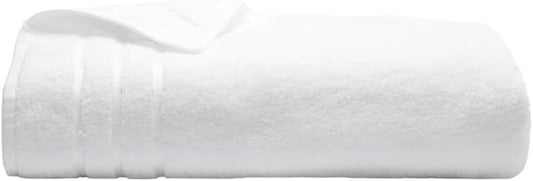Cariloha Bath Sheet | White | 40"x72" | Turkish Cotton & Viscose Material Blend | Extra Smooth, Odor Resistant and Highly Absorbent