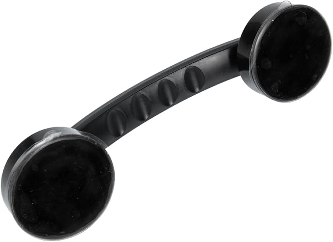Zerodeko Shower Grab Bar Suction Balance Assist Bathroom Shower Handle Anti Slip Safety Hand Rail Support Handicap Elderly Injury Senior Assist Bath Handle Glass Door Window Black