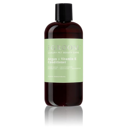 iGroom Argan + Vitamin E Conditioner, Luxury Pet Beauty Care, Optimize Moisture Balance, 16oz