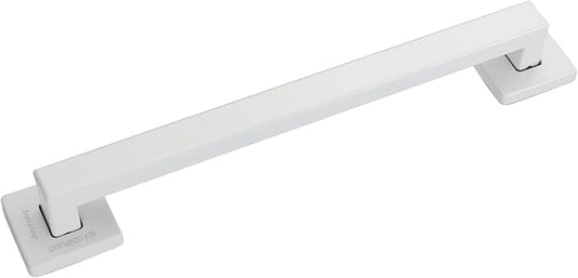 Joyrain ADA Square Grab Bar 16/24/32 Inch - 500lb Capacity Safety Rail for Elderly, Non-Slip Bathroom Handle (White, 12 inch)