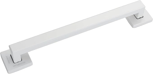 Joyrain ADA Square Grab Bar 16/24/32 Inch - 500lb Capacity Safety Rail for Elderly, Non-Slip Bathroom Handle (White, 16 inch)