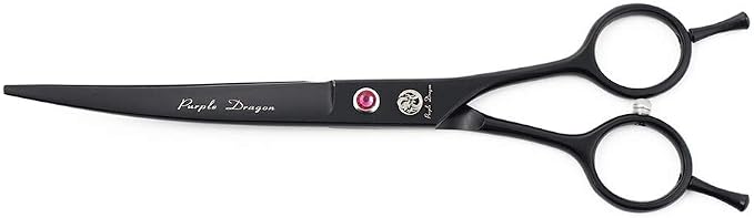 Purple Dragon 7.0 inch Rhinestone Decoration 3PCS Pet Grooming Scissors Dog Hair Cutting & Thinning Shears Set