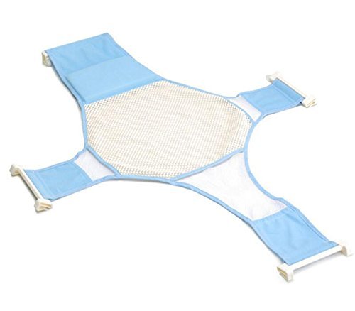 Topwon Baby Bath Seat Non-Slip Newborn Baby Bathtub Seat, Adjustable Versatile, Keep Baby Safe, Blue (A)