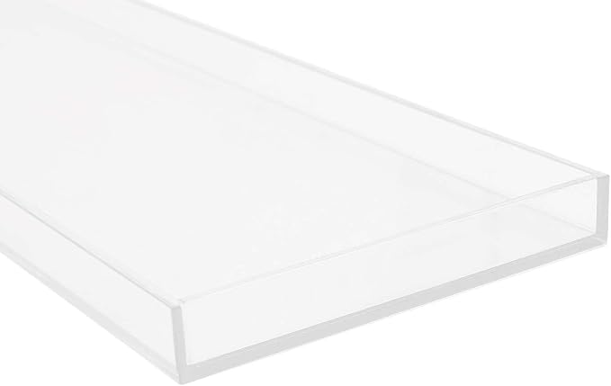 Bathtub Tray, Acrylic Bath Tray, Wine Glass Book Holder Bath Tub Table, Clear Caddy for Home Bathrooms,82x20cm