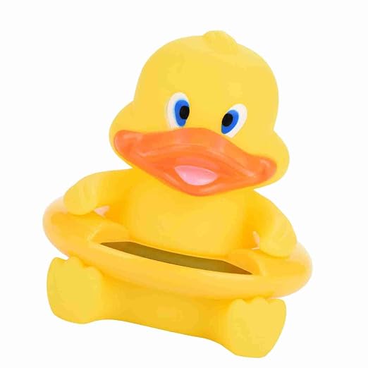 Baby Bath Thermometer, Floating LED Display Infant Thermometer, Safety Water Temperature Monitor with Auto Sensor for Newborn Toddler Bath Time (Yellow)