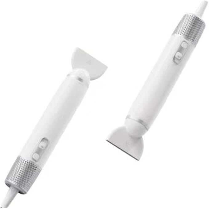Buenkee Handheld Dog Dryer, 3HP High-Velocity Pet Hair Blower, White | 12 modes with 3 speeds and 4 temps, 1.2 lb lightweight, quiet under 65 dB, portable for home and travel, includes 3 nozzles
