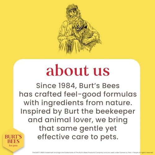 Burt's Bees for Pets Honey Multipurpose Dog Grooming Wipes Gentle Hypoallergenic Spot Cleaning Sheets pH Balanced Natural Origin Formula for Paws Face and Butt 50 Count 2 Pack Natural Grooming