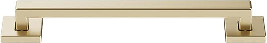 Joyrain ADA Square Grab Bar 16/24/32 Inch - 500lb Capacity Safety Rail for Elderly, Non-Slip Bathroom Handle (Matte Gold, 12 inch)