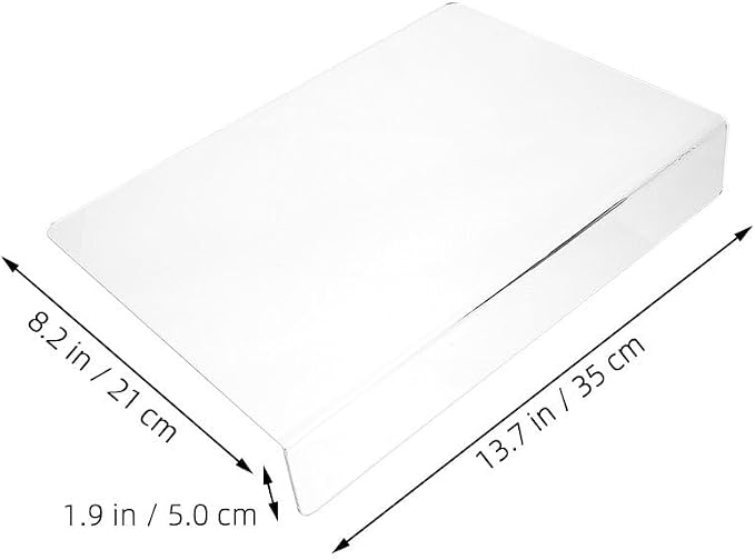 Cabilock Kitchen Sink Splash Guard 13.77X8.26X1.96In Clear Acrylic Water Barrier for Bathroom and Kitchen Countertop Anti-Splash Protection