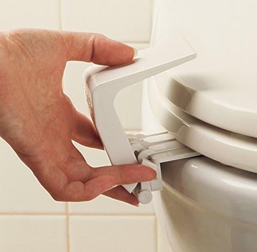 Mommy's Helper Lid-Lok Toilet Seat Safety Latch, White, 1-Pack