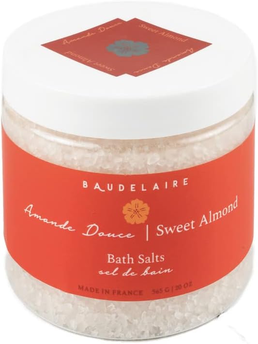Provence Sante Relaxing Bath Salt - Luxury and Soothing Soak - Comforting Sweet Almond Scent - Made in France - 20 Oz