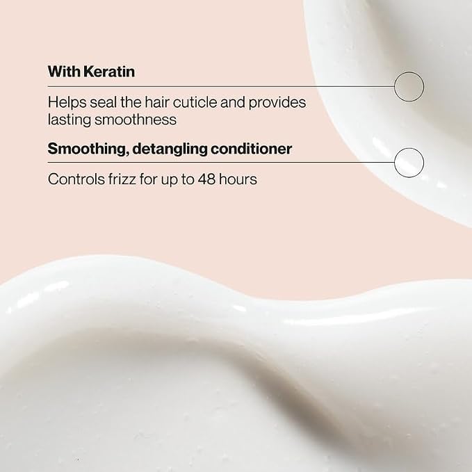 Suave Keratin Infusion Shampoo and Conditioner, Smoothing – Anti-Frizz Hair Products for Women & Men, 12.6 Oz Ea