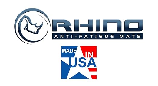 Rhino Mats® Knee Pad – Extra-Thick 1.5” High-Density Foam Kneeling Pad, Waterproof, Non-Slip, Heavy-Duty Comfort Mat for Gardening, Construction, Yoga, Bath Time, and Home Repairs (Black, 16" X 18")