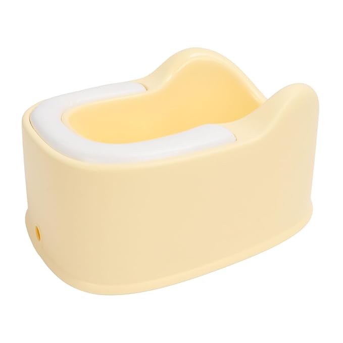 Ergonomic Baby Washing Basin for Toddlers with Soft PVC Cushion, Plastic Baby Washing Basin for Bathing and Buttocks (Yellow)