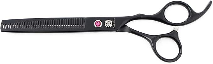 Purple Dragon 7.0 inch Rhinestone Decoration 3PCS Pet Grooming Scissors Dog Hair Cutting & Thinning Shears Set