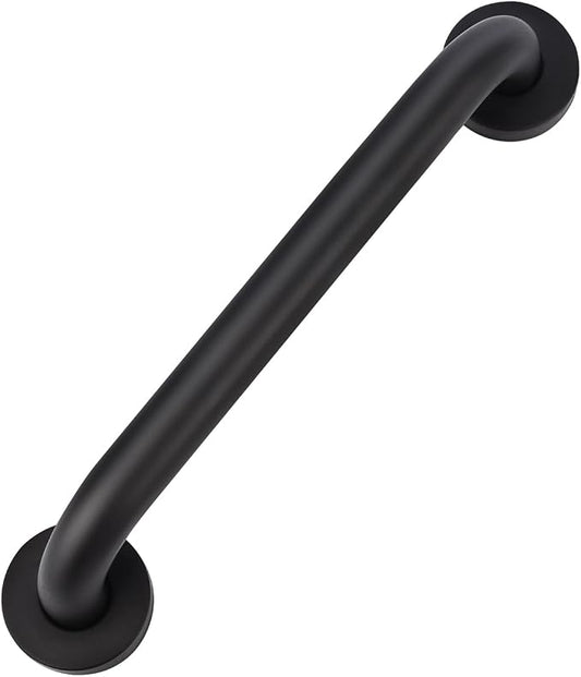 supregear Grab Bars for Bathroom, 32 Inch Length Black Shower Safety Grab Bar, 1 Inch Diameter 201 Stainless Steel Anti-Slip Handle for Senior, Elderly, Handicap
