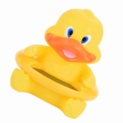 Baby Bath Thermometer, Floating LED Display Infant Thermometer, Safety Water Temperature Monitor with Auto Sensor for Newborn Toddler Bath Time (Yellow)