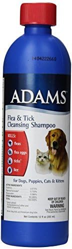 Adams Flea & Tick Shampoo For Any Age Dogs Or Cats 12 Oz