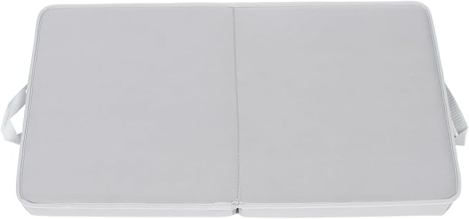 Naroote Bath Kneeler, Bath Kneeling Pad Non Slip Knee Cushion Foam Bath Kneeler and Elbow Kneeling Rest Pad Bathtub Kneeling Pad Baby Bath Mat for Bathing Baby (Grey with Grey)