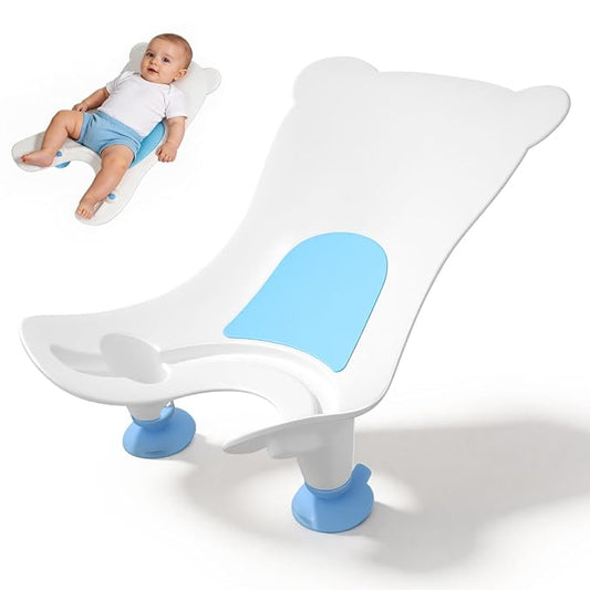 Totority Baby Wash Basin Ergonomic PP Material Newborn Toddler Portable Foldable Potty for Comfortable Bathing & Face Hand Cleaning, Space-Saving Design Ideal for Home Travel