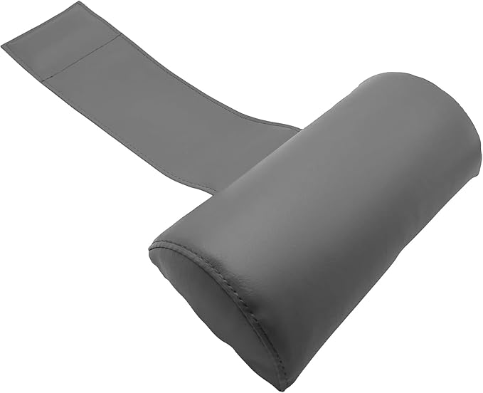 Poolzilla Universal Grey Spa Pillow, (1 Pack) Made of Soft Foam for Outdoor Hot Tubs and Chaise lounges - Adjustable Headrest and Weighted that Fits Any Spa
